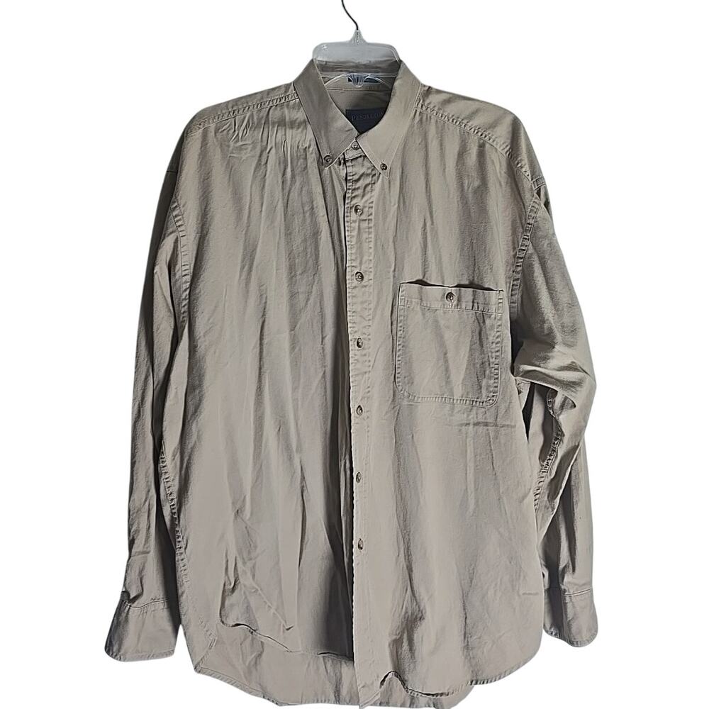 Vintage Pendleton Cotton Button Up Shirt Mens Large Outdoors Holiday Christmas